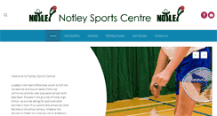 Desktop Screenshot of notleysportscentre.com