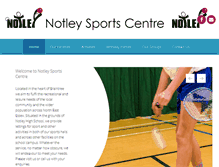 Tablet Screenshot of notleysportscentre.com